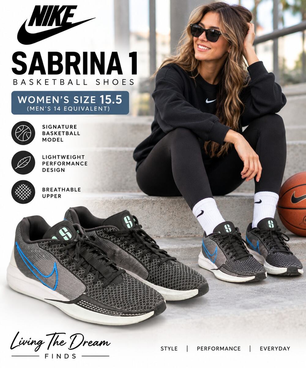 Nike Sabrina 1 Family Bonds Basketball Shoes Black Blue Women’s 15.5 FQ3381-001